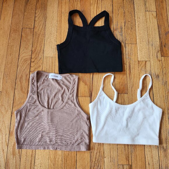 3 Lot crop  tank Tops - Picture 1 of 4